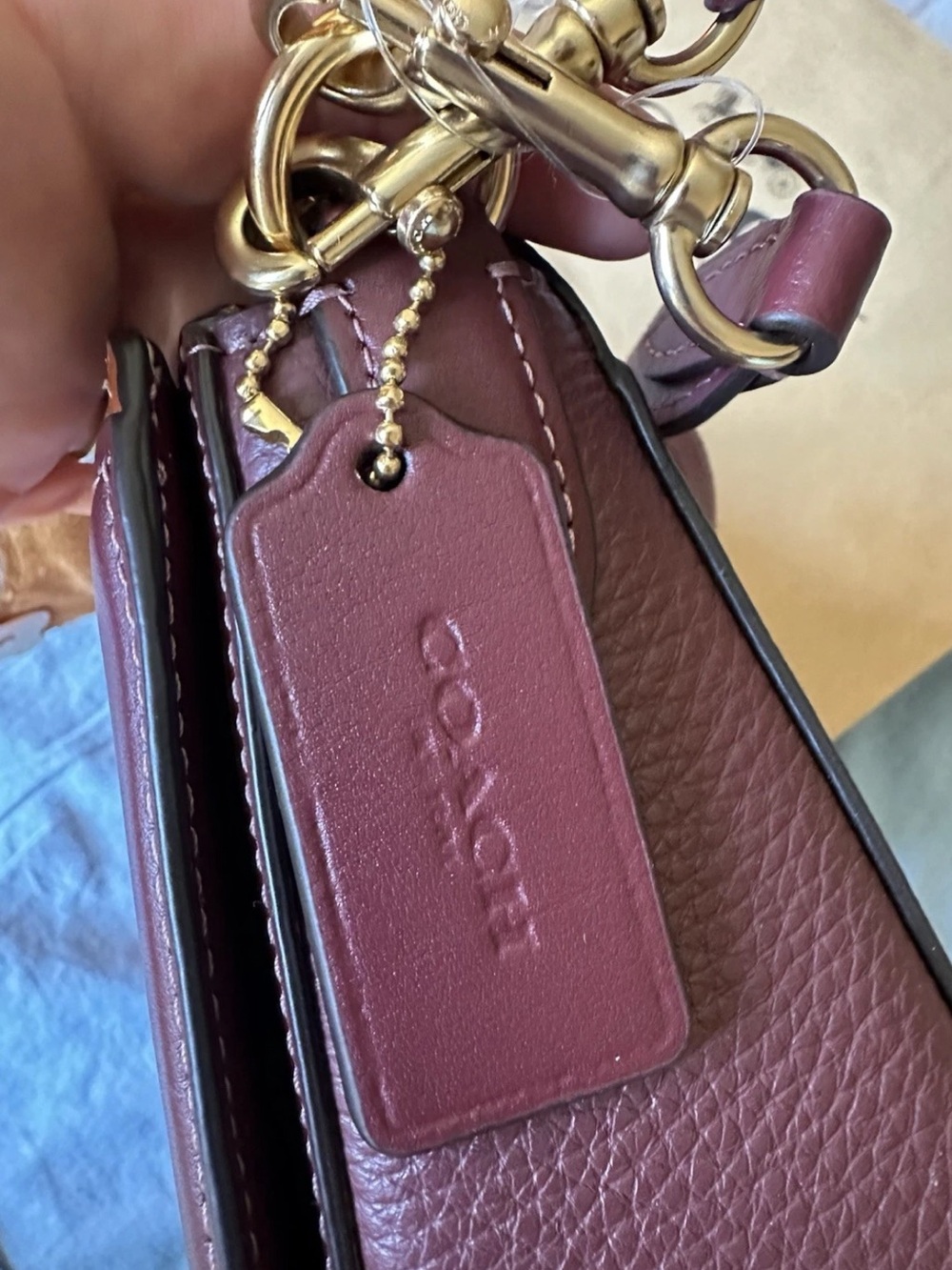 Coach Saddle Shoulder Bag in Tan/Brown - Picture 6 of 7